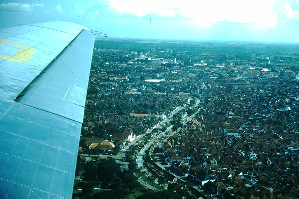Surabaya from Air, Indonesia, 1952