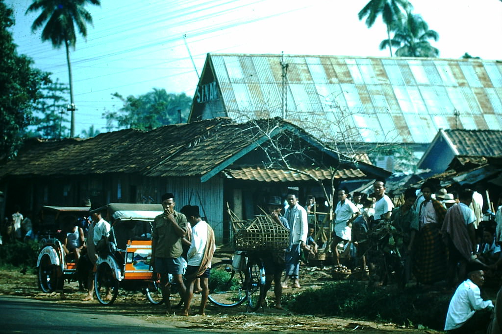 Market in Jakarta, Indonesia, 1952