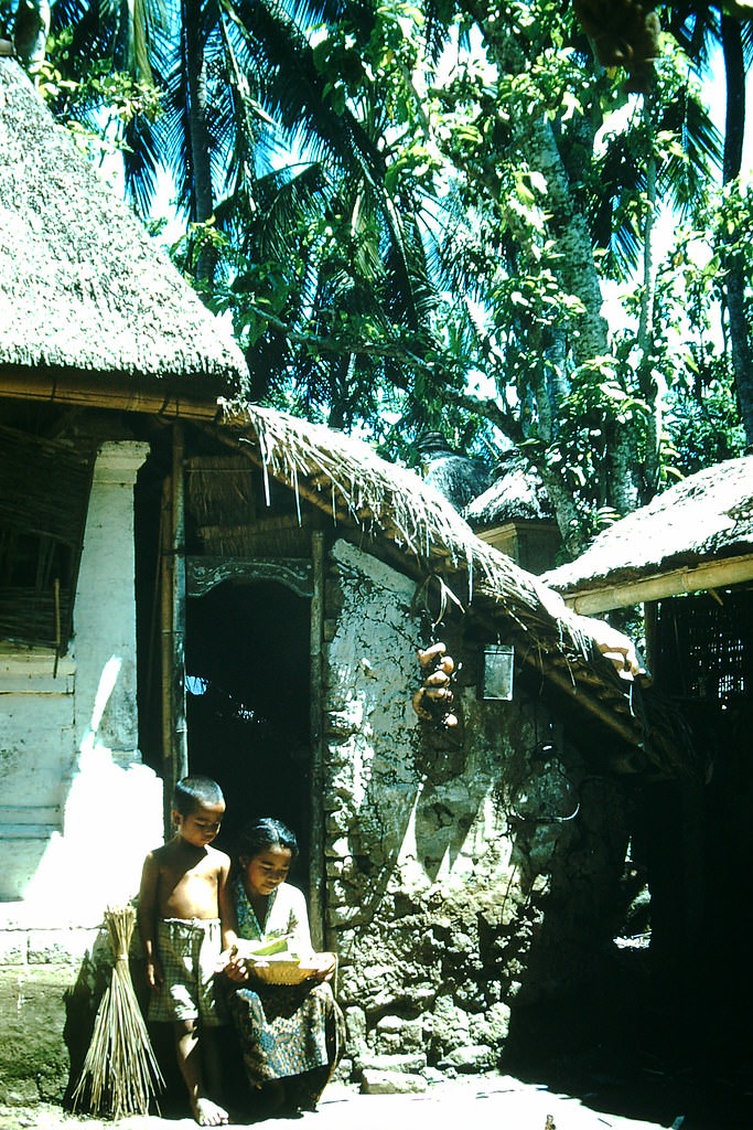 Balinese Dwelling, Indonesia, 1952