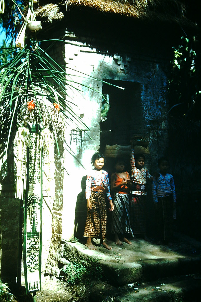 Decorations for the Balinese New Year, Indonesia, 1952