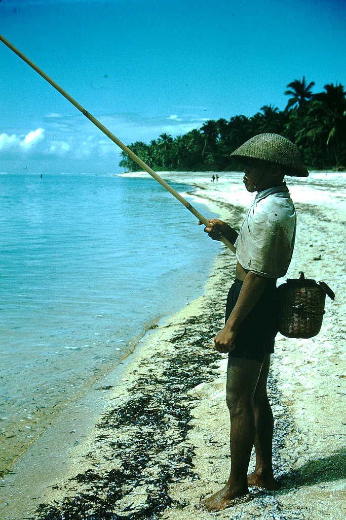 Fisherman at Sanoeur- Bali, Indonesia, 1952