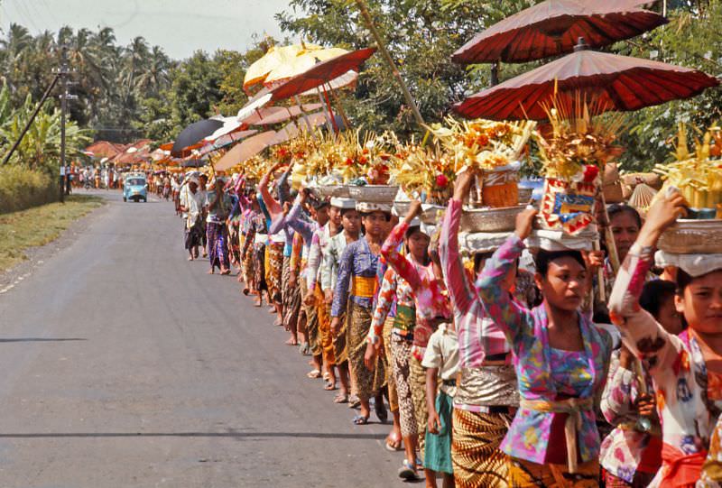 Procession to Sanur, Bali, 1970s