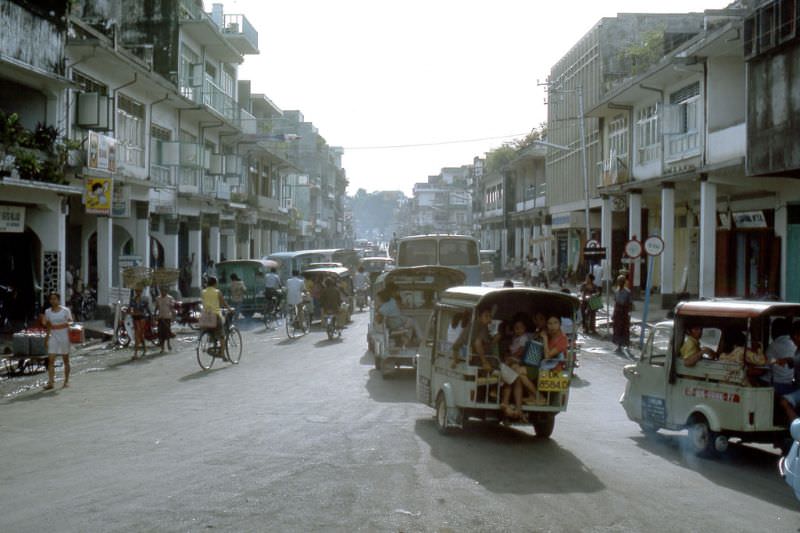 Downtown Denpasar, Bali, 1970s