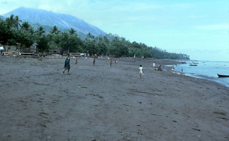 Beach, Ende, Flores island, 1970s