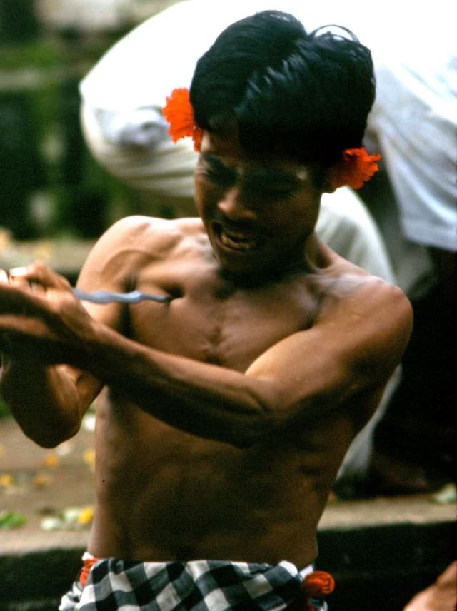 Balinese dancer performing a Hindu story, 1970s