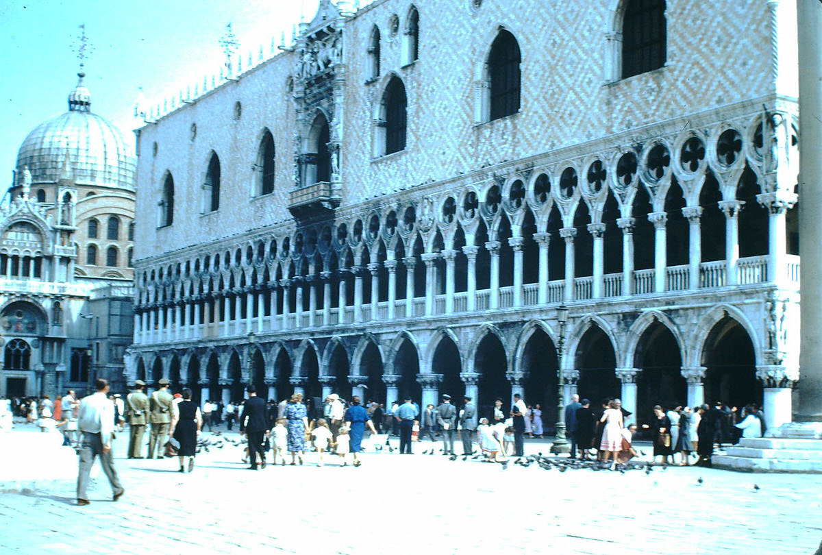 Doge's Palace- Venice, Italy, 1954.