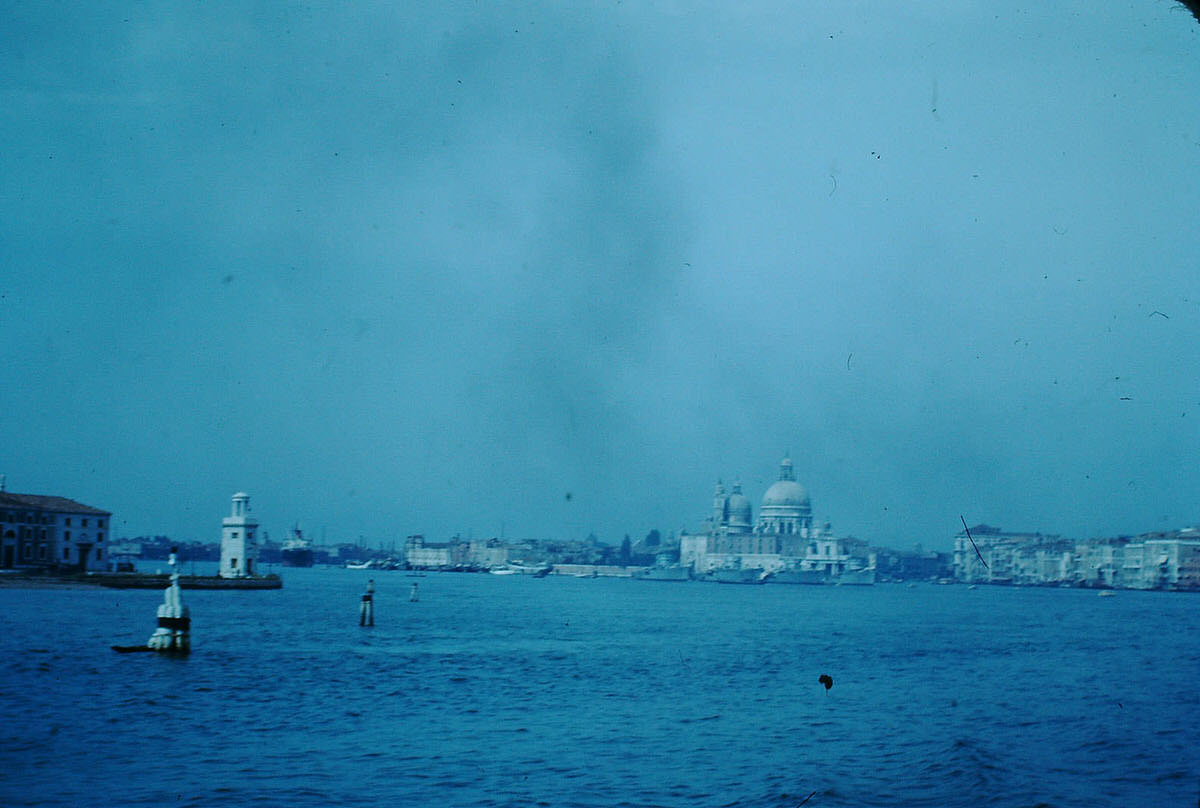 Venice from Water, Italy, 1954.