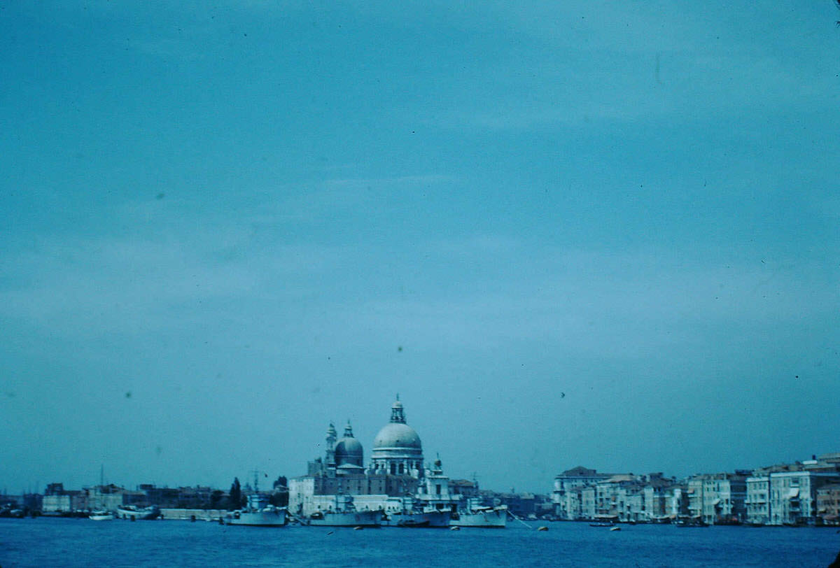 Venice from Water, Italy, 1954.