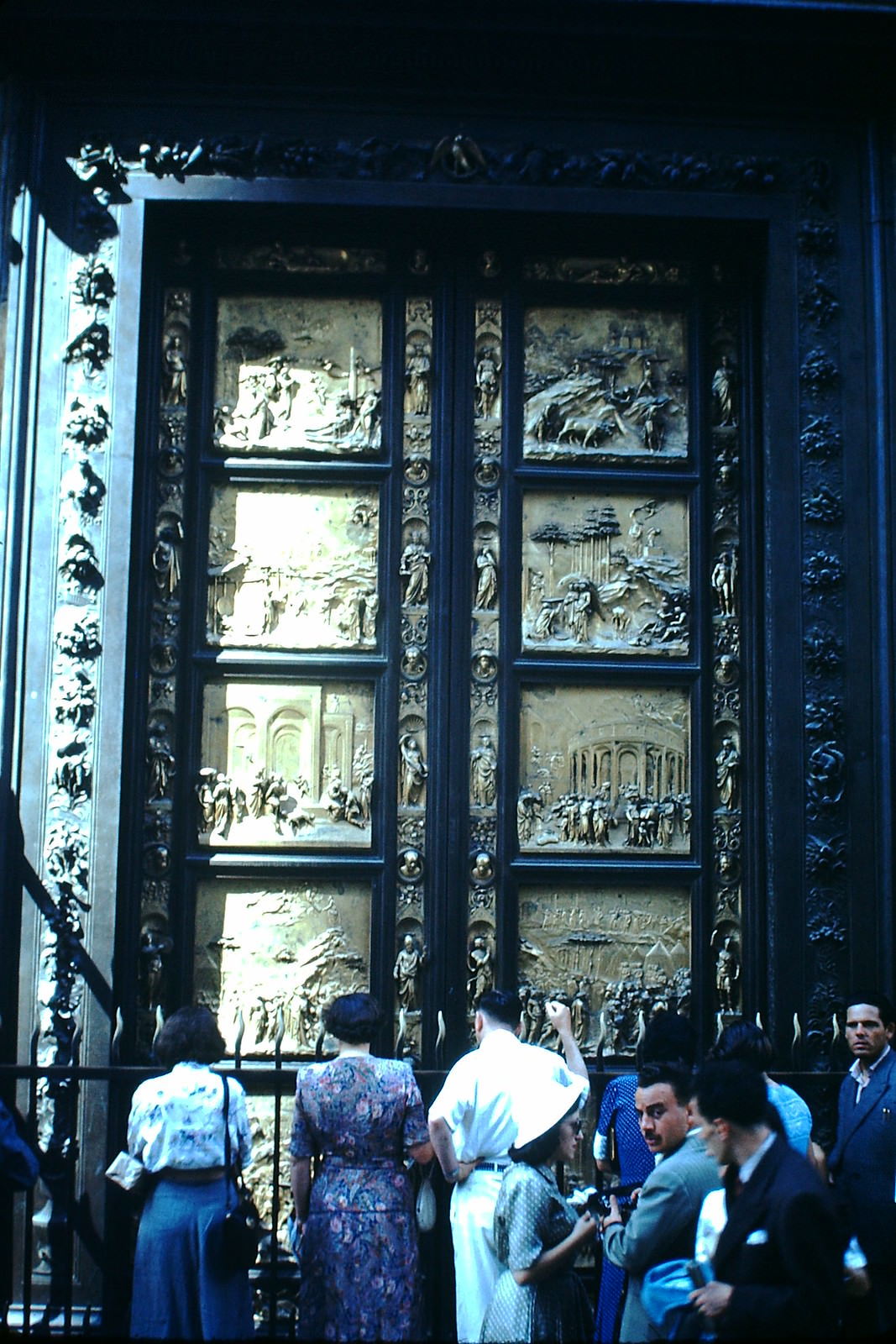 South Doors of Baptistry- Florence, Italy, 1954.