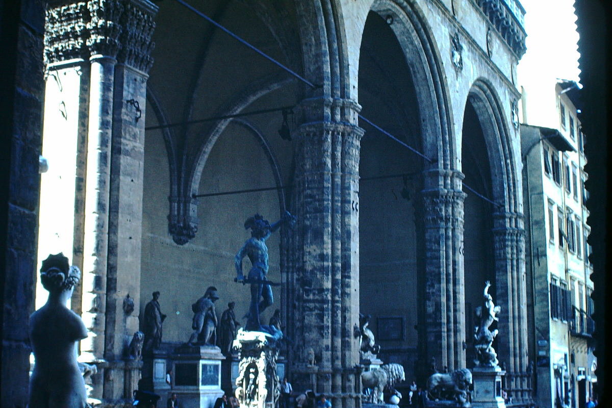 Old Forum- Florence, Italy, 1954.