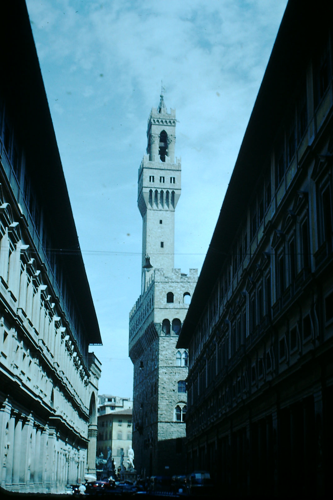 St of Sciences & City Hall- Florence, Italy, 1954.