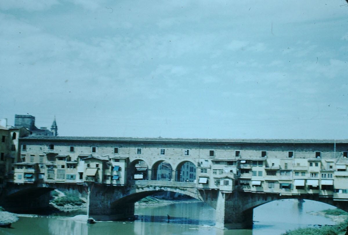 Ponte Vecchio- Florence, Italy, 1954.
