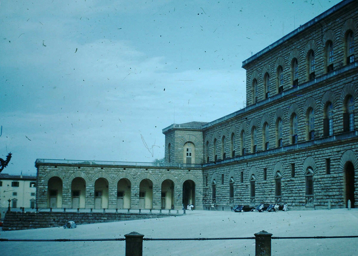 Pitti Palace- Florence, Italy, 1954.