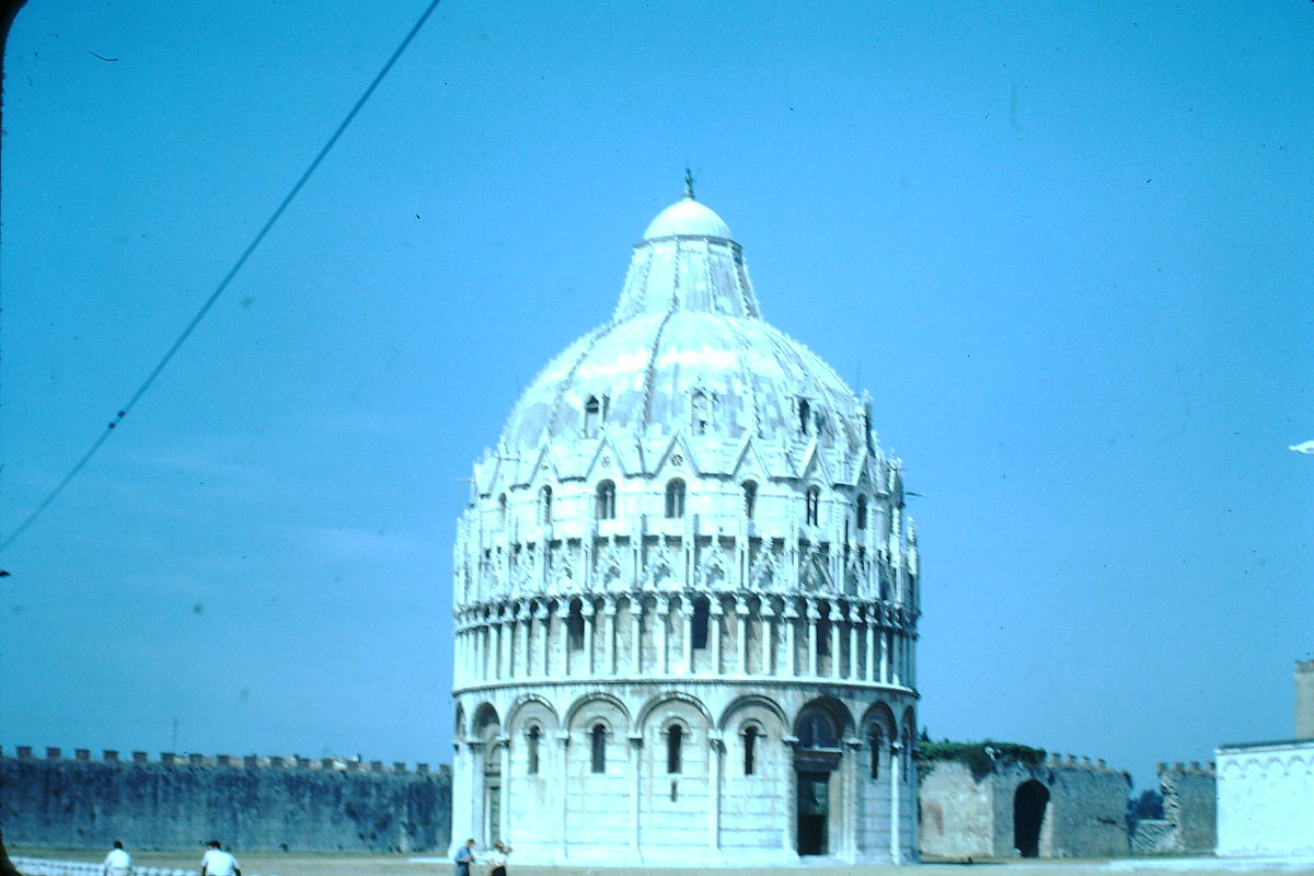 Baptistry- Pisa, Italy, 1954.