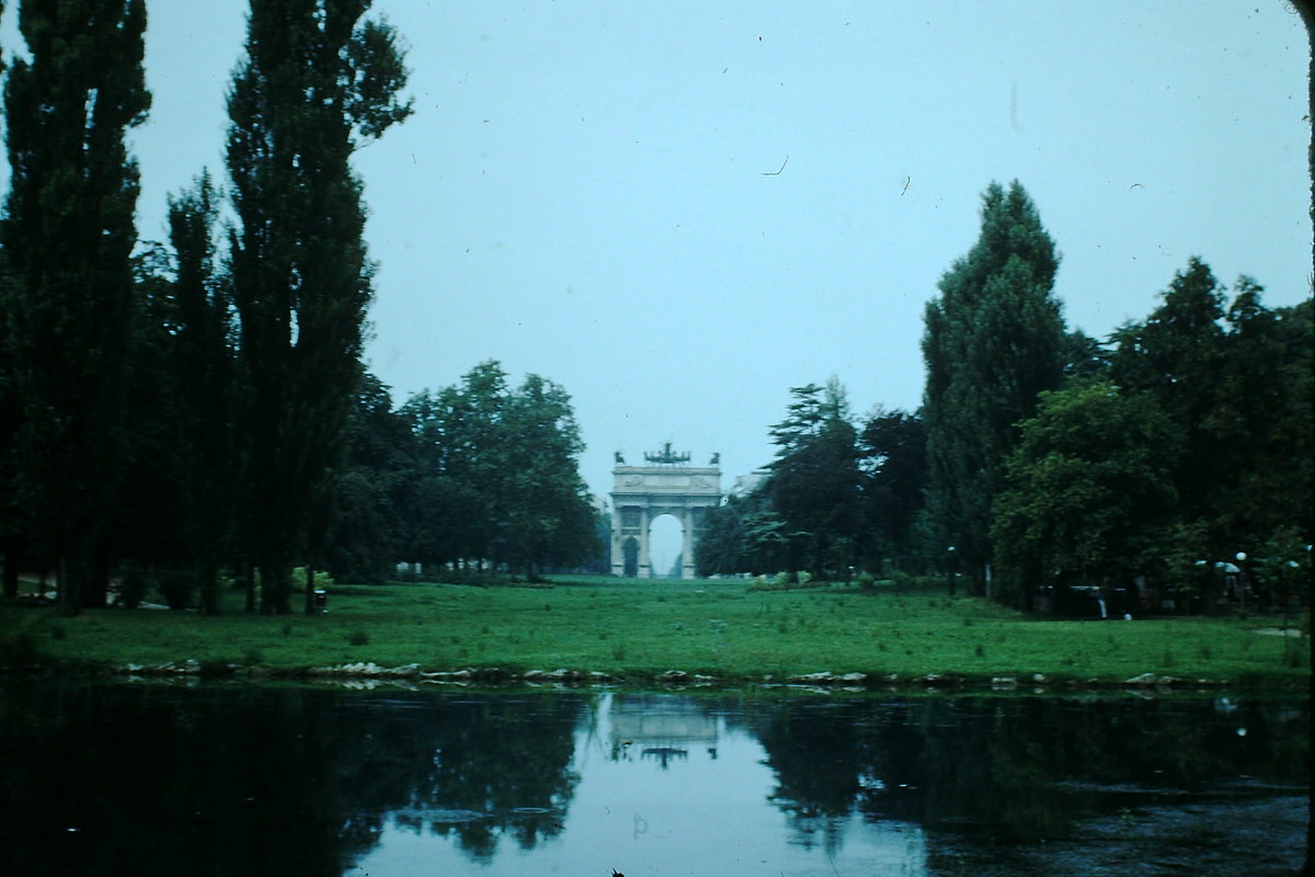 Arch of Peace, Milan, Italy, 1954.