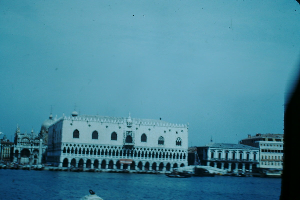 Venice from Water, Italy, 1954.