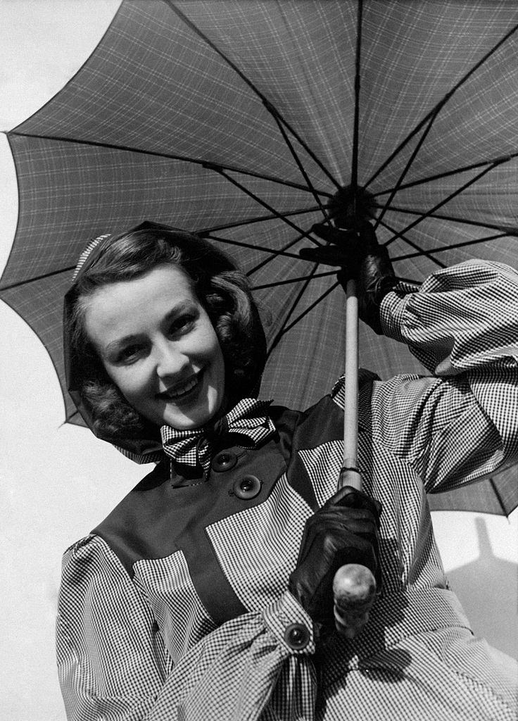 A model showing an umbrella, 1960s.