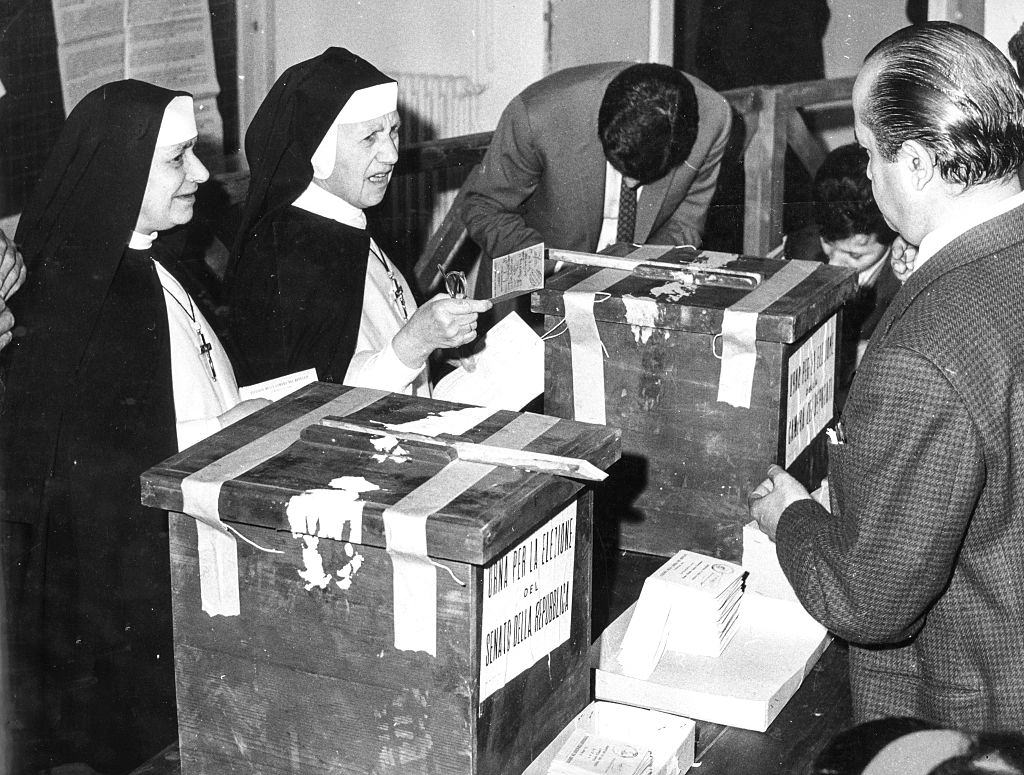 Nuns at the Polling Station, 1968