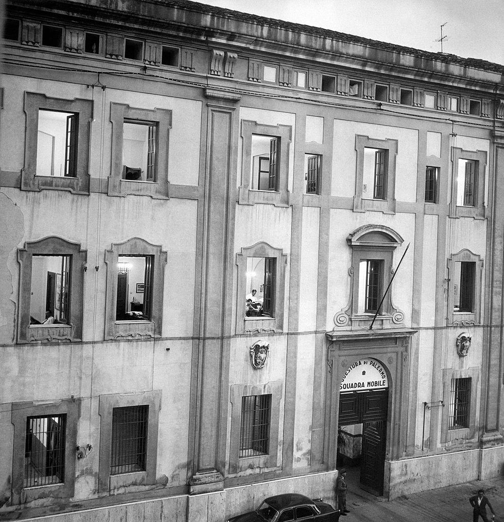 Palermo police headquarters, 1960s.
