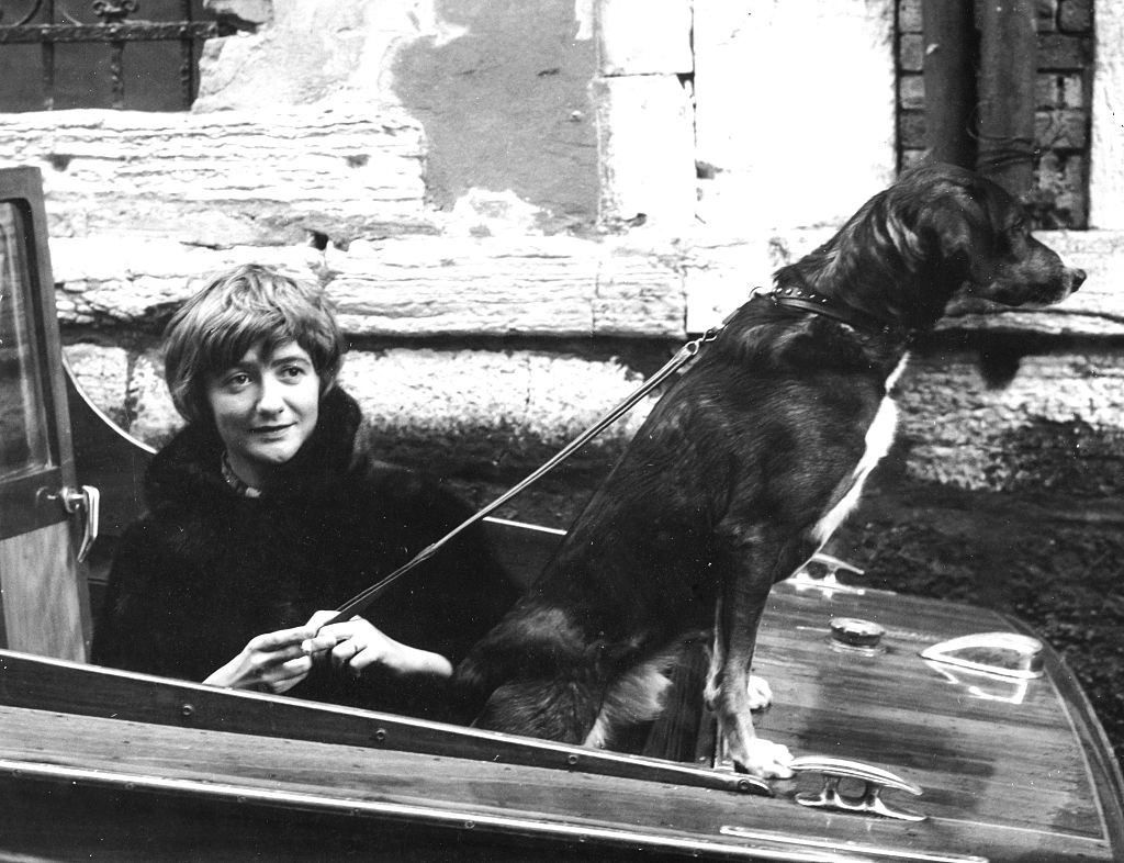 Francoise Sagan in Venice, 1962.