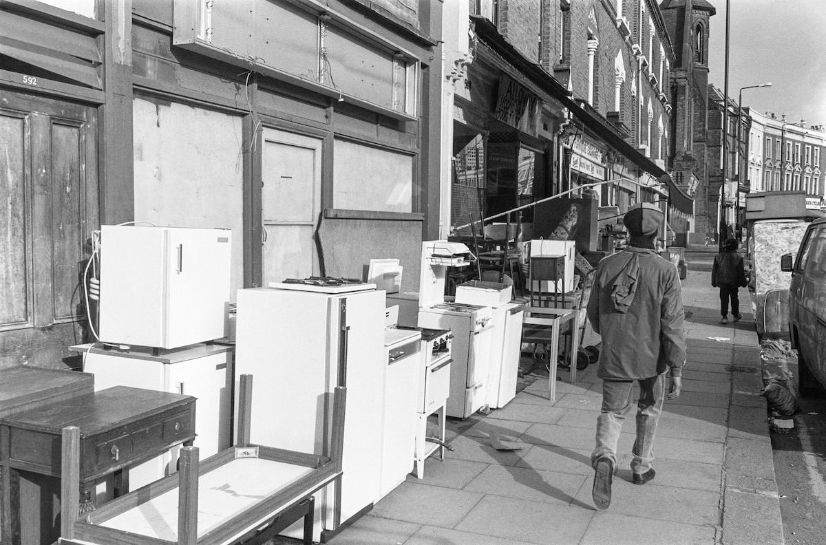 Harrow Rd, West Kilburn, Westminster, 1988