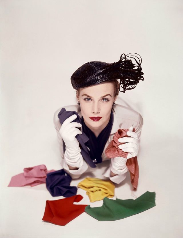 Lillian Marcuson, used for cover of Vogue US, January 1, 1951