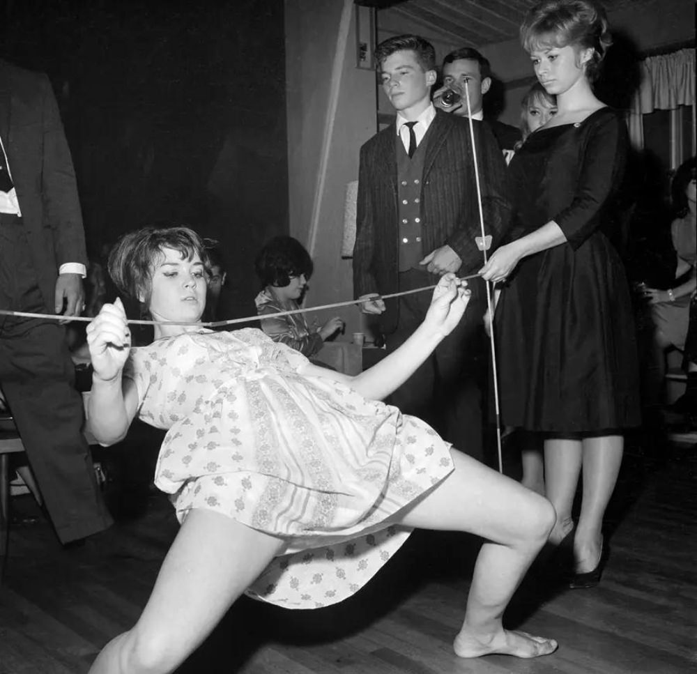 Young Women Performing the Limbo Dance at a Los Angeles Night Club in 1964
