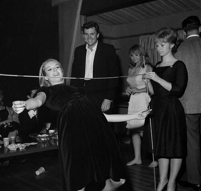 Young Women Performing the Limbo Dance at a Los Angeles Night Club in 1964