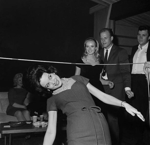 Young Women Performing the Limbo Dance at a Los Angeles Night Club in 1964