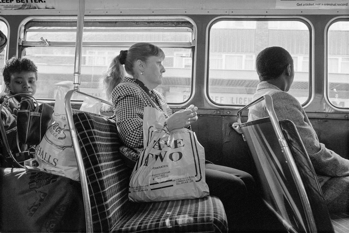 Traveling on the London Omnibus South of The River in the 1990s by Peter Marshall