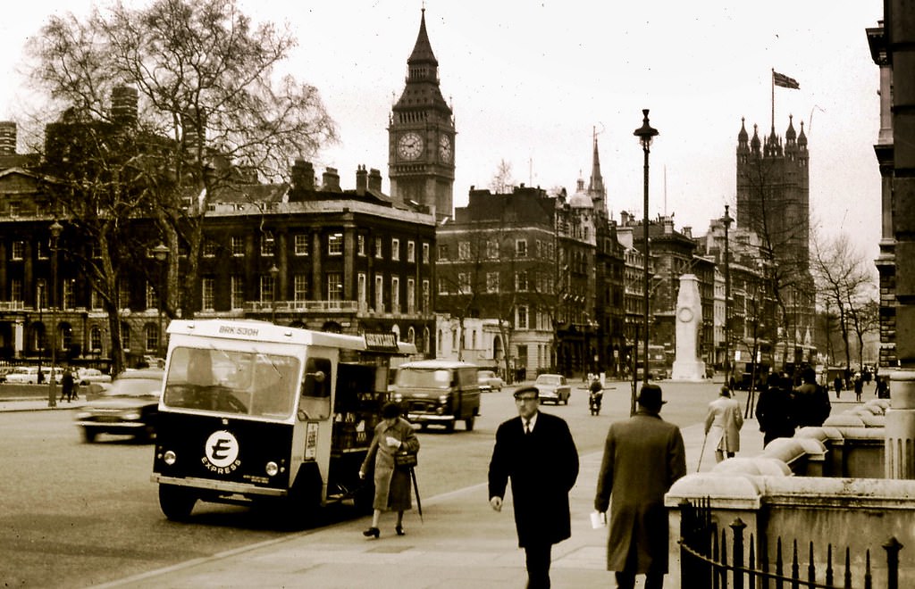 Whitehall, Streets of London, February 1971