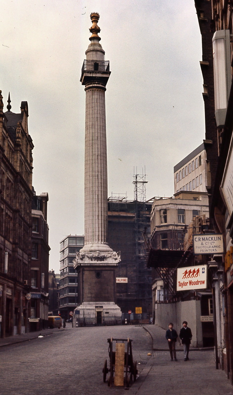 The Monument, London, February 1971