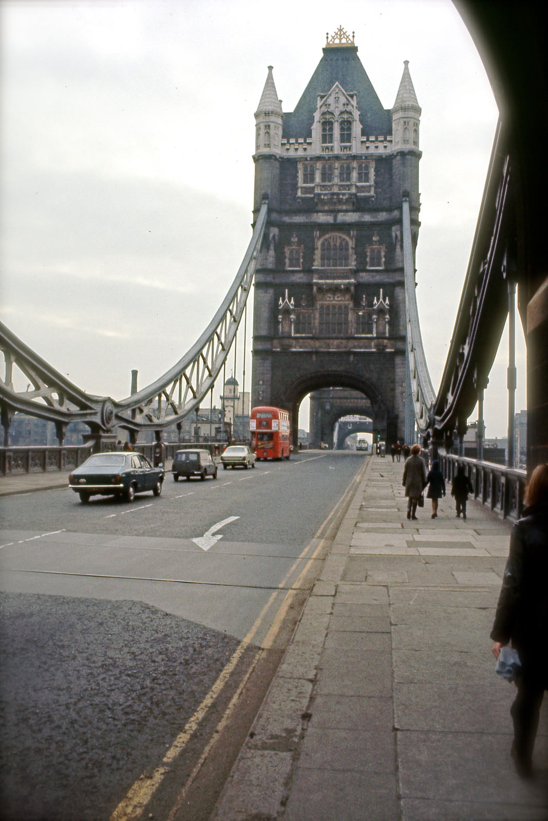 The Tower Bridge, London, February 1971