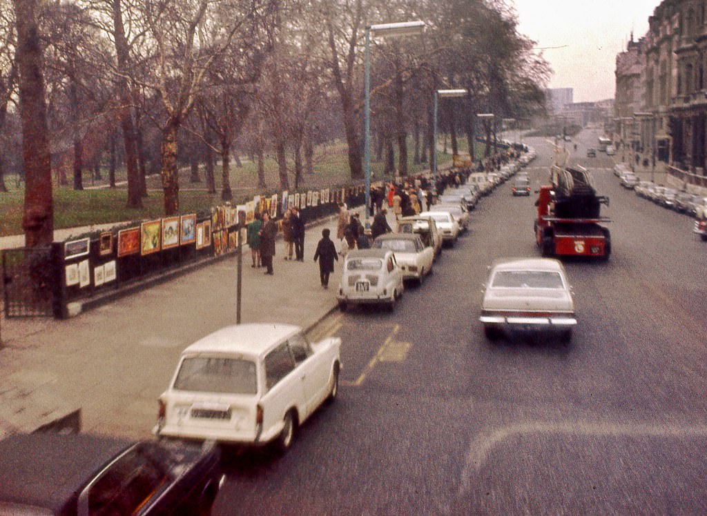 Second floor on a London Bus, February 1971