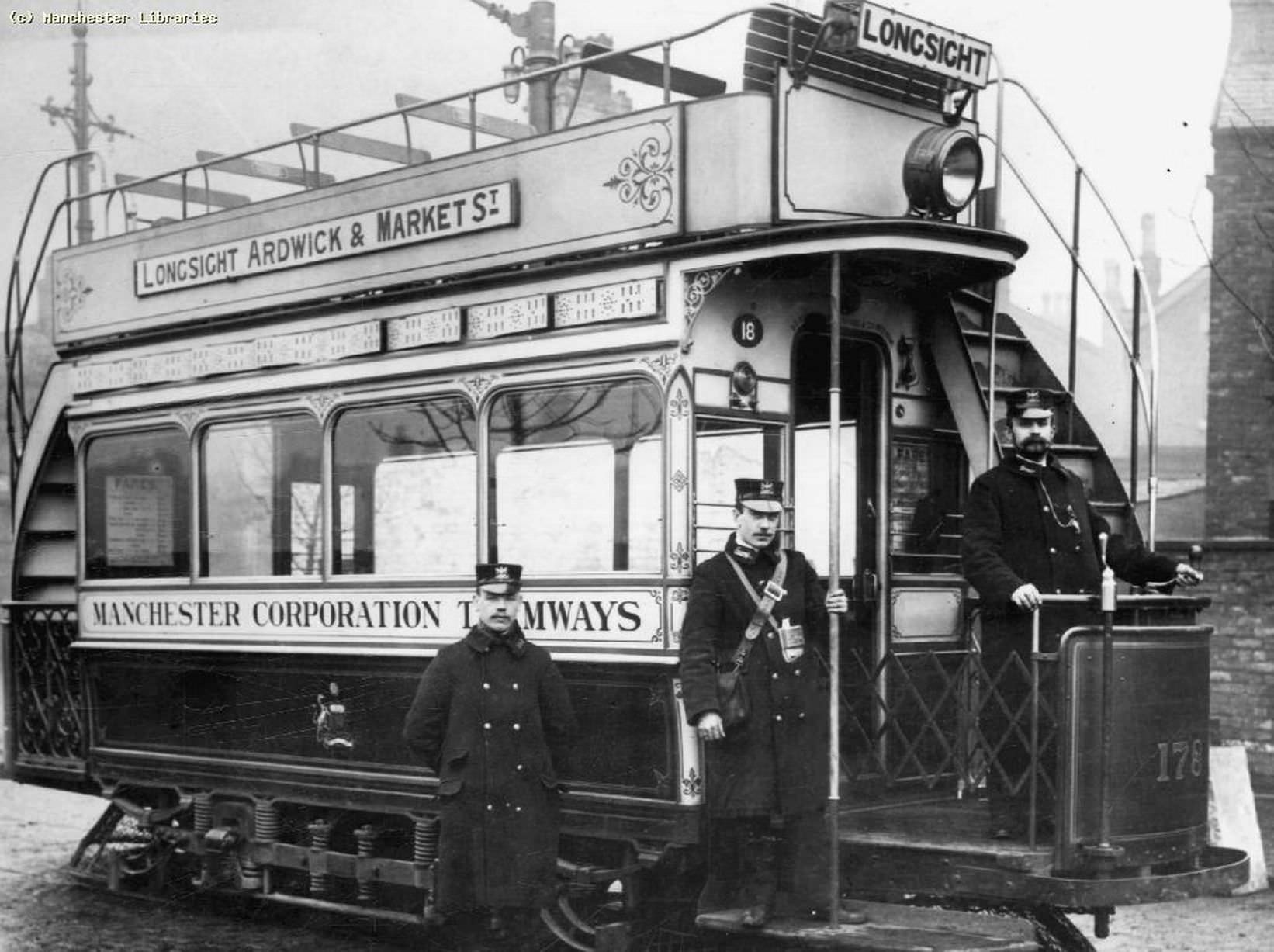 The number 178 tram