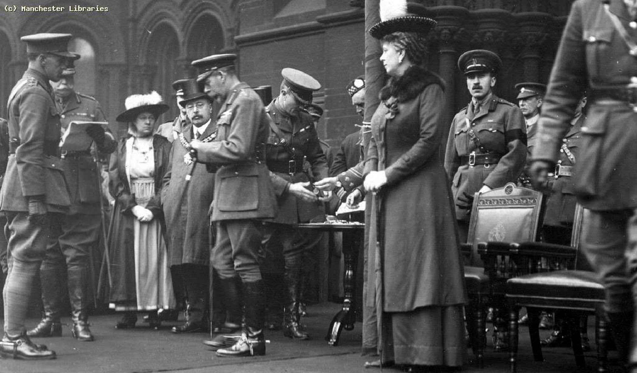 King George V at Manchester Town Hall