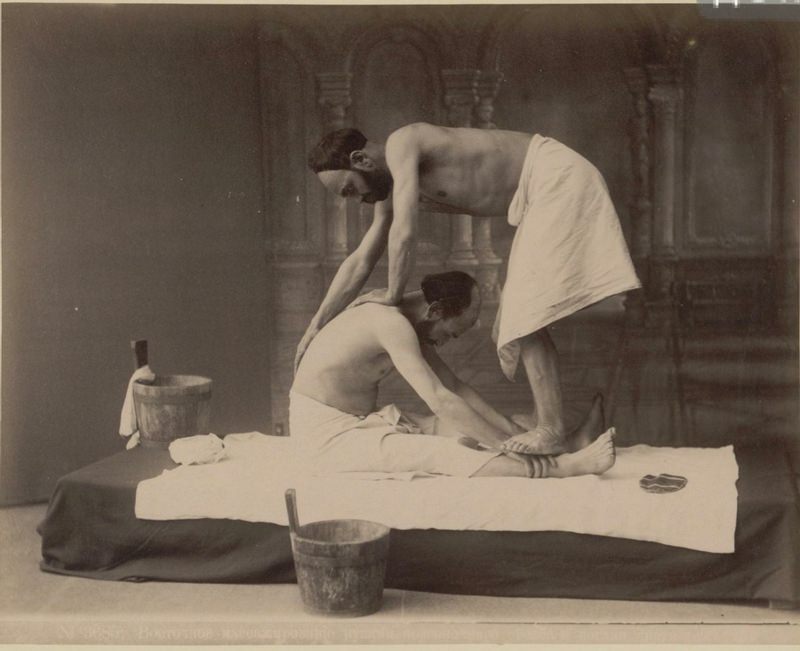 Massages in Tbilisi Bathhouses, 1890s: Funny Historical Photos show How Masseurs Trampled, Pushed and Pulled Men