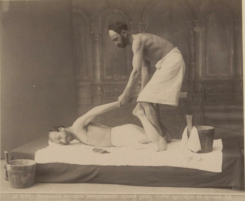 Massages in Tbilisi Bathhouses, 1890s: Funny Historical Photos show How Masseurs Trampled, Pushed and Pulled Men