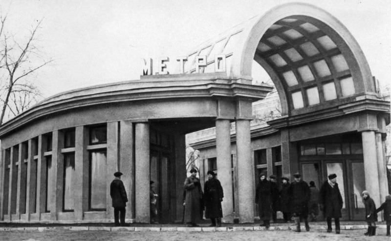 Subway station Kropotkin Gate, Moscow, 1935