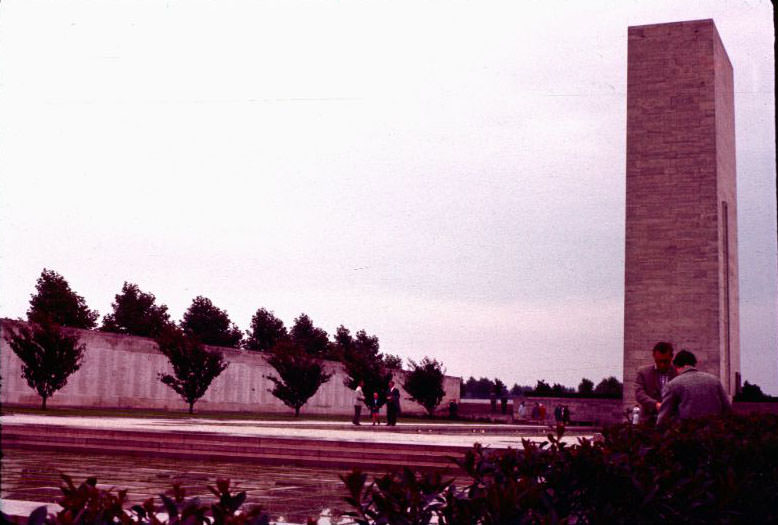 At the Netherlands American Cemetery, Margraten, 1961