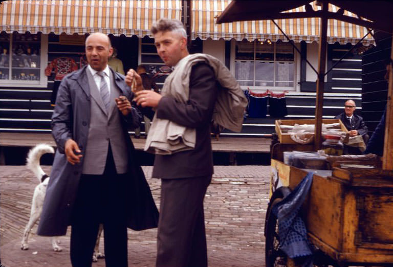 Marken Island street scenes, 1961