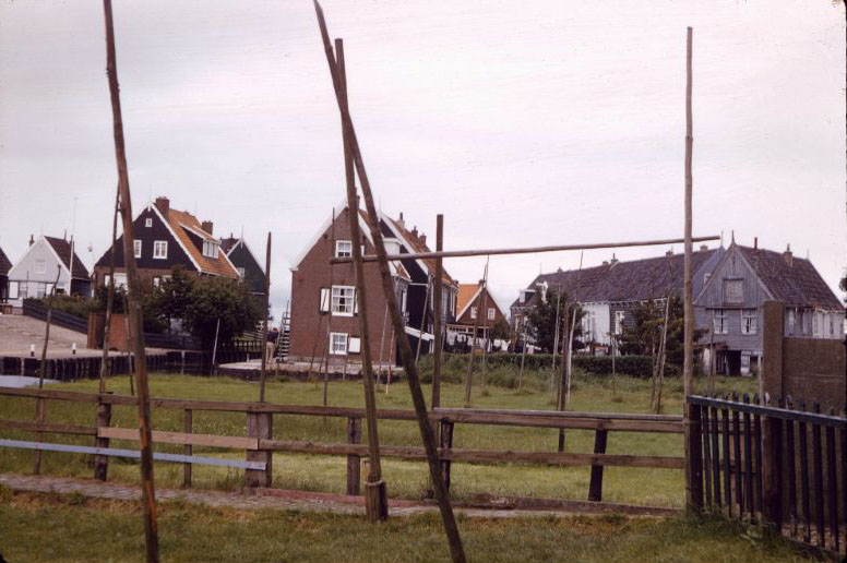 Houses and yards, Marken Island, 1961