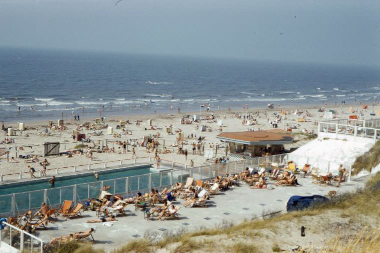 Beach scene, somewhere in the Netherlands, 1961