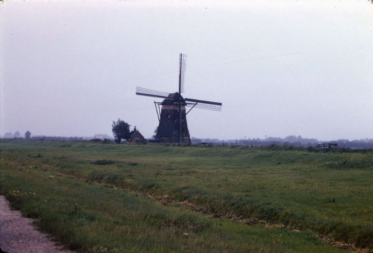 A windmill somewhere in the Netherlands, 1961