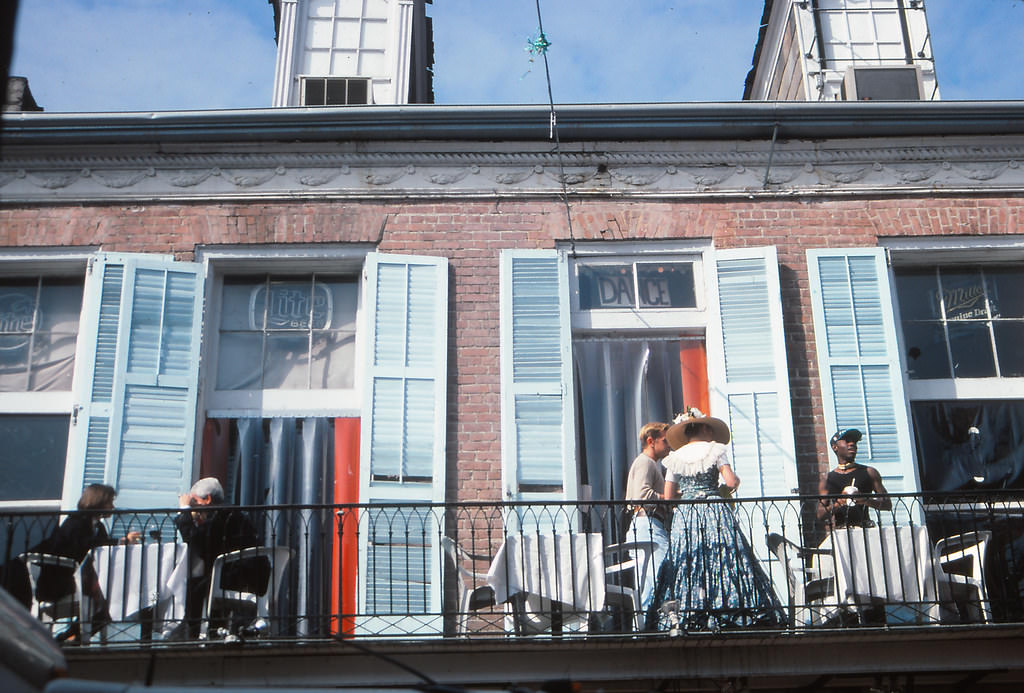 Balcony Dining, French Quarter, New Orleans, 1990s
