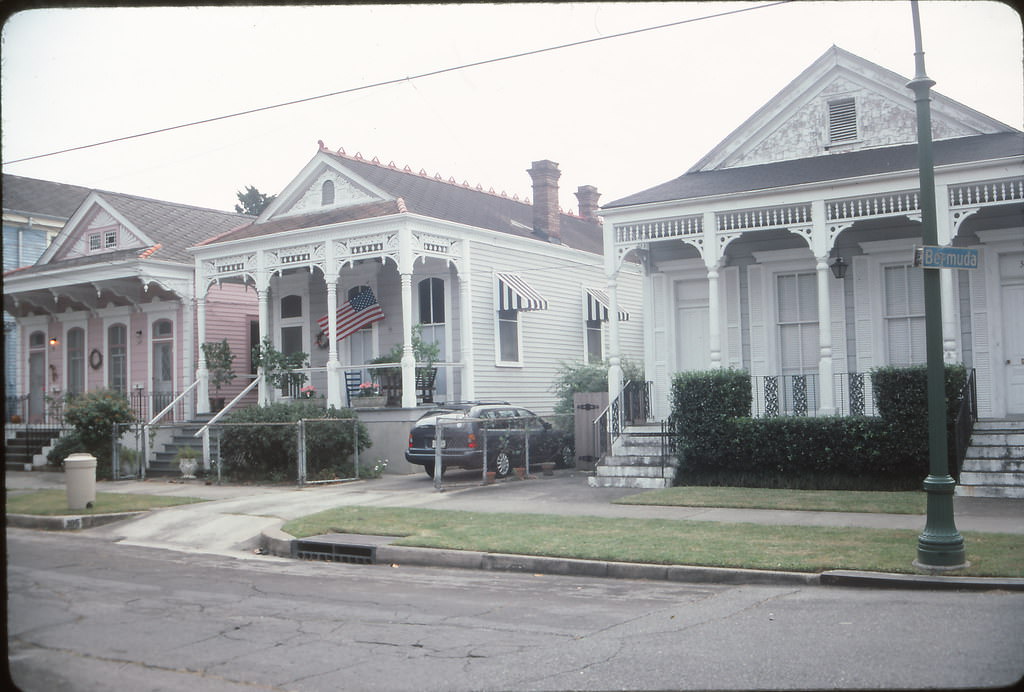 Homes in Algier's Point, New Orleans, 1990s