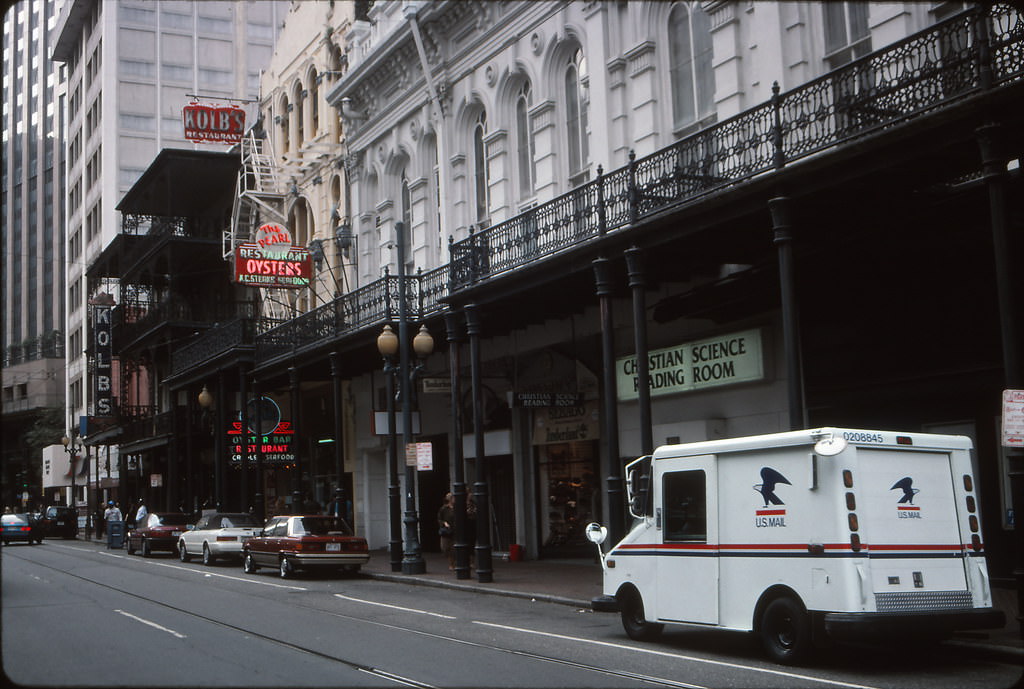 St. Charles Avenue, looking southwest of Canal, New Orleans, 1990s