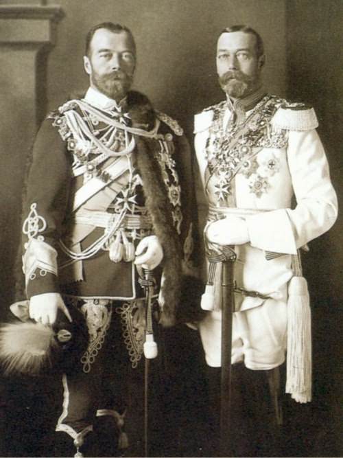 Nicolas II and George V, 1913.