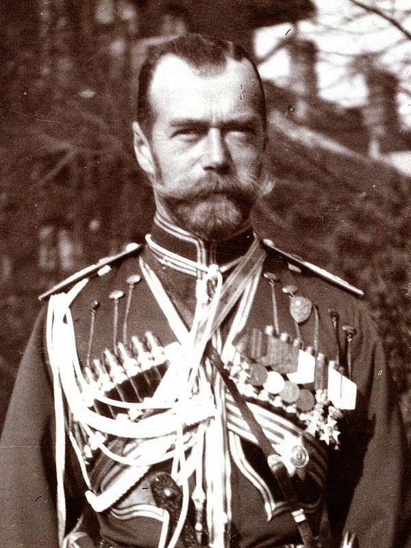 The last smile of a Cossak named Nicholas II, 1914. The Tsar, in the uniform of Cossack, is one of the leaders of the outbreak of the First World War.