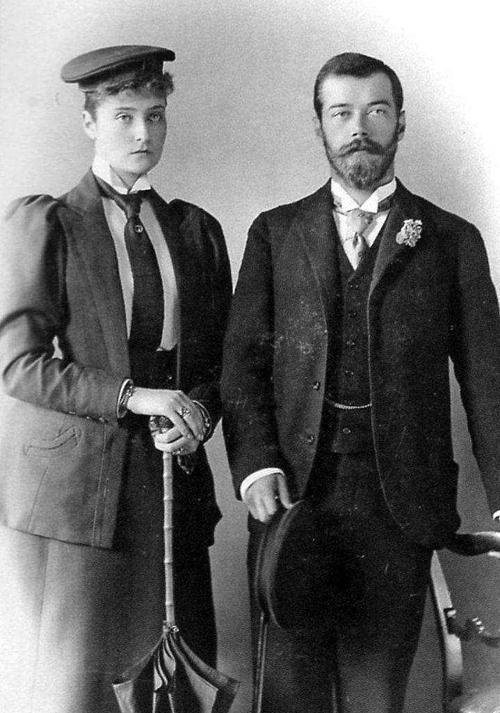 Tsarevich Nicholas Alexandrovich of Russia and Princess Alix of Hesse, London, 1894.